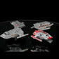 Shuttlecraft Set 4 Kelvin Timeline (Transport Shuttlecraft & Passenger Shuttle & Med Evac Shuttle & Warrant Shuttle) Model Diecast Ship (Eaglemoss / Star Trek)