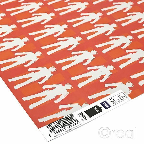 Doctor Who 5 Sheets Of Cyberman Wrapping Paper Gift Wrap Official