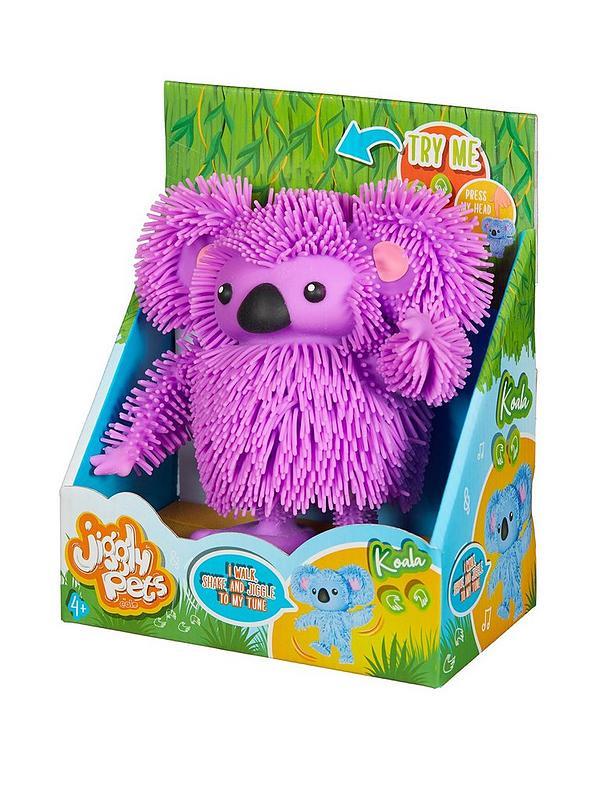 Jiggly Pets Purple Walking Dancing Shaking Koala with Music Strechy Toy