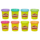 Hasbro PLAY-DOH 8-Pack NEON Colors Non-Toxic Modeling Compound Starter Set
