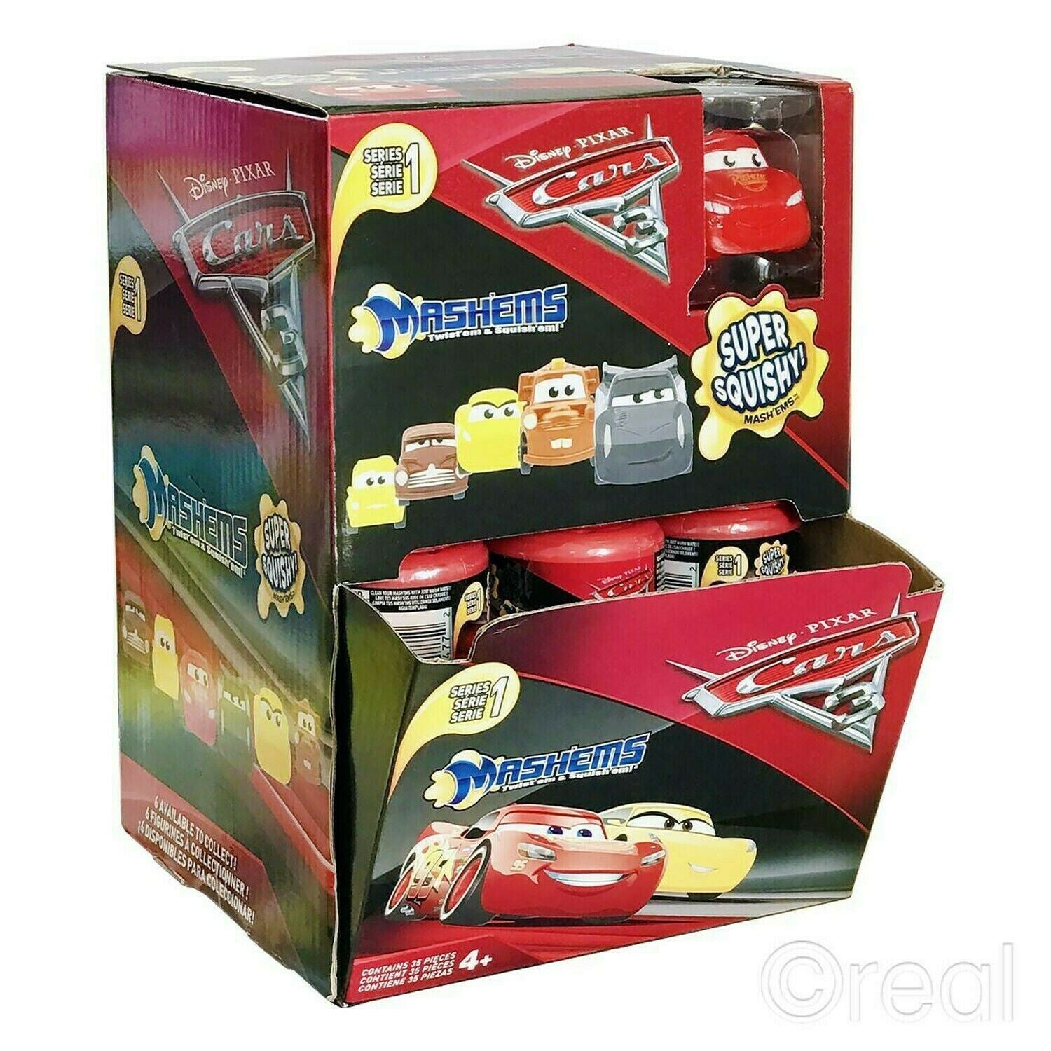 Disney Pixar's CARS 3 - 3 x MASH'EMS Sealed Capsule (Series 1) tech4kids