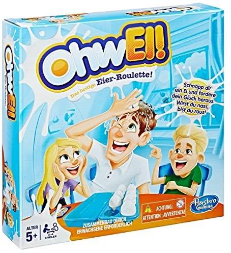 GERMAN LANGUAGE OHWEL! Game Hasbro Egged On Family Fun
